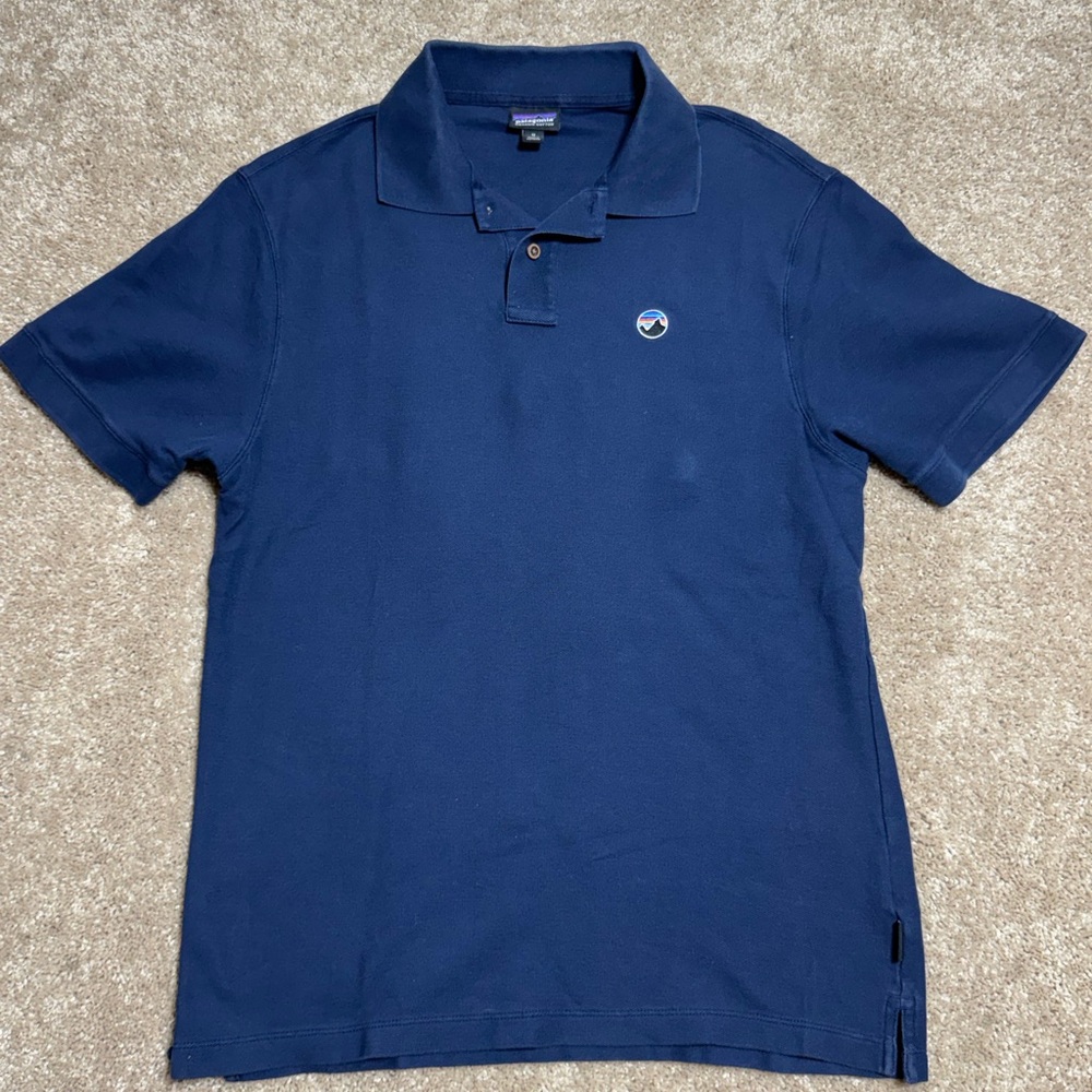Patagonia Navy Blue Short-Sleeve Polo